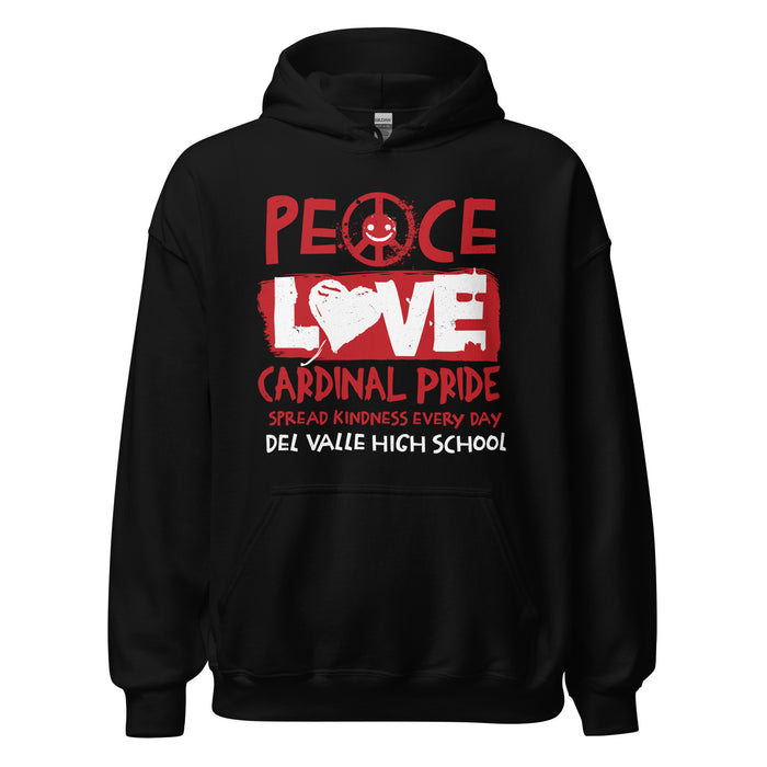 Del Valle High School Cardinals Black Classic Unisex Hoodie 240