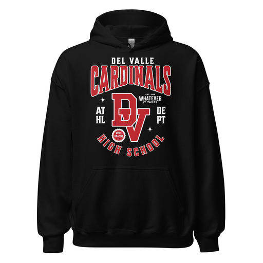 Del Valle High School Cardinals Black Classic Unisex Hoodie 213
