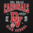 Close-up view of Del Valle High School Cardinals Black Classic Unisex Hoodie 213
