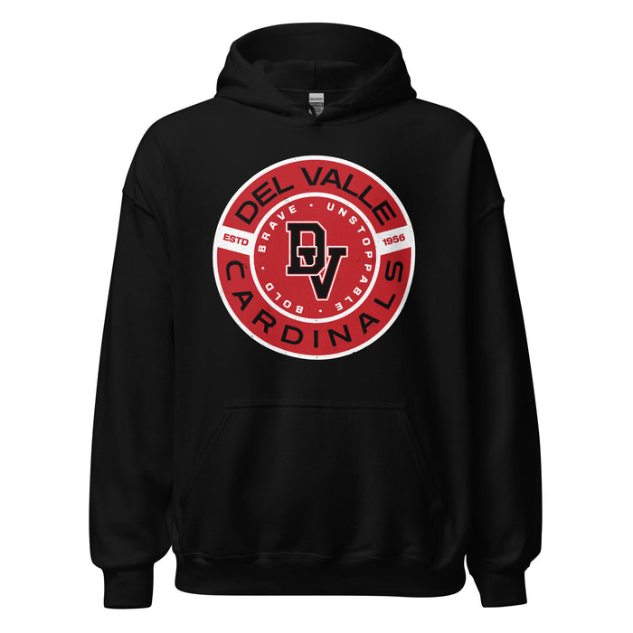 Del Valle High School Cardinals Black Classic Unisex Hoodie 239