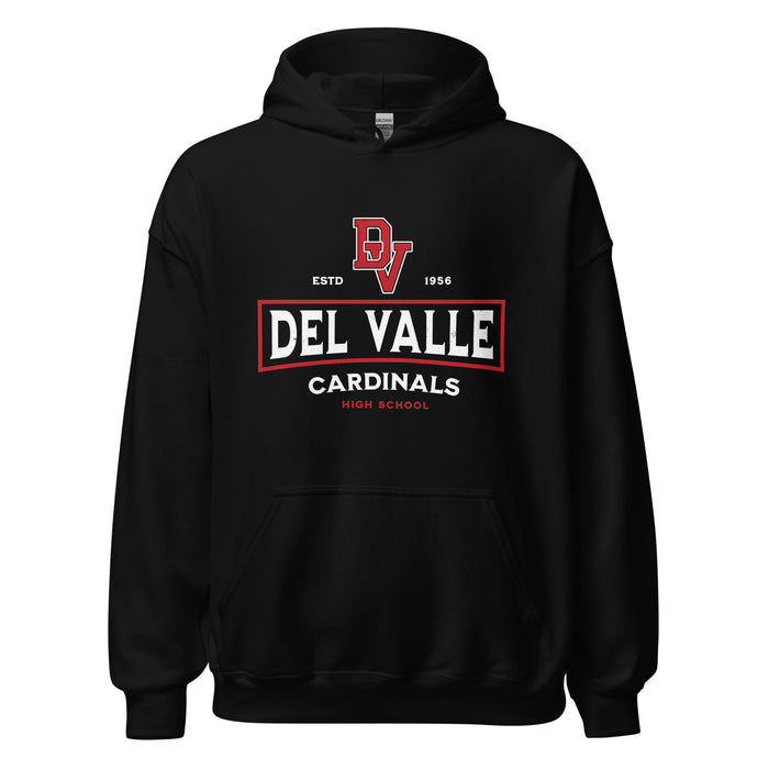 Del Valle High School Cardinals Black Classic Unisex Hoodie 202