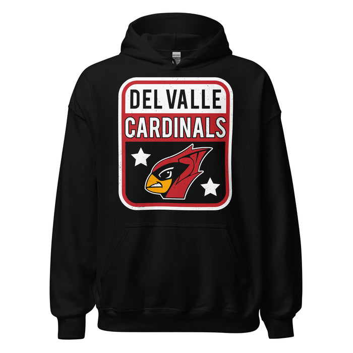 Del Valle High School Cardinals Black Classic Unisex Hoodie 001