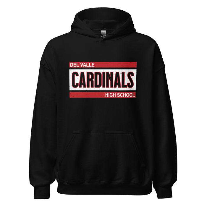 Del Valle High School Cardinals Black Classic Unisex Hoodie 098