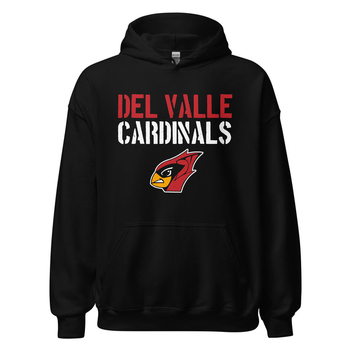 Del Valle High School Cardinals Black Classic Unisex Hoodie 017
