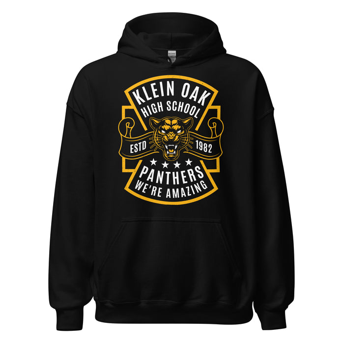Klein Oak High School Panthers Black Classic Unisex Hoodie 207