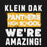 Close-up view of Klein Oak High School Panthers Black Classic Unisex Hoodie 231
