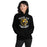 Woman wearing Klein Oak High School Panthers Black Classic Unisex Hoodie 228