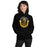 Woman wearing Klein Oak High School Panthers Black Classic Unisex Hoodie 229