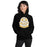 Woman wearing Klein Oak High School Panthers Black Classic Unisex Hoodie 219