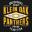 Close-up view of Klein Oak High School Panthers Black Classic Unisex Hoodie 210