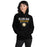Woman wearing Klein Oak High School Panthers Black Classic Unisex Hoodie 003