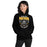Woman wearing Klein Oak High School Panthers Black Classic Unisex Hoodie 204
