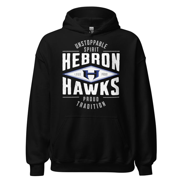 Hebron High School Hawks Black Classic Unisex Hoodie 210