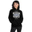 Woman wearing Hebron High School Hawks Black Classic Unisex Hoodie 210