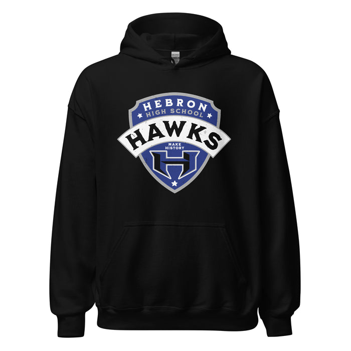 Hebron High School Hawks Black Classic Unisex Hoodie 221