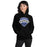 Woman wearing Hebron High School Hawks Black Classic Unisex Hoodie 221