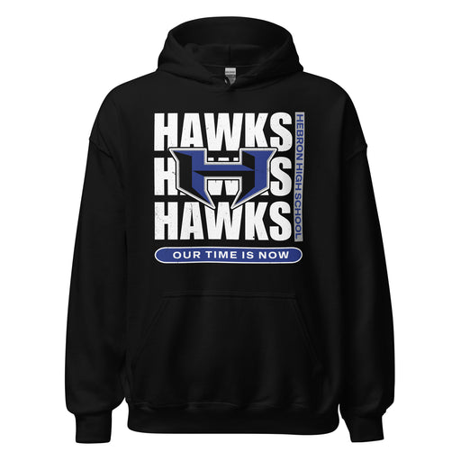 Hebron High School Hawks Black Classic Unisex Hoodie 235