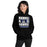 Woman wearing Hebron High School Hawks Black Classic Unisex Hoodie 235