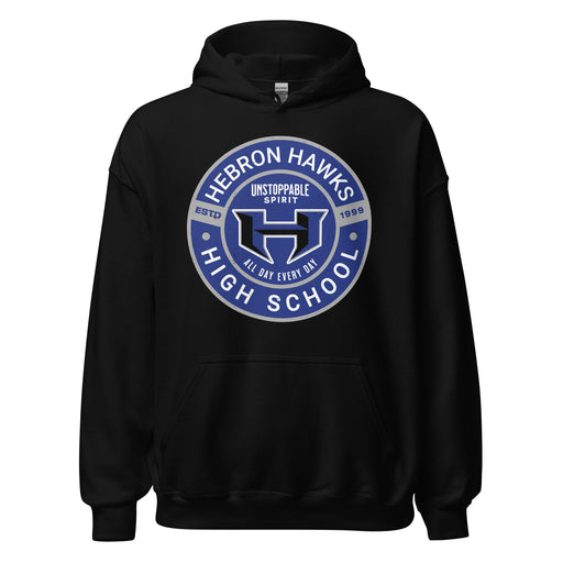 Hebron High School Hawks Black Classic Unisex Hoodie 239