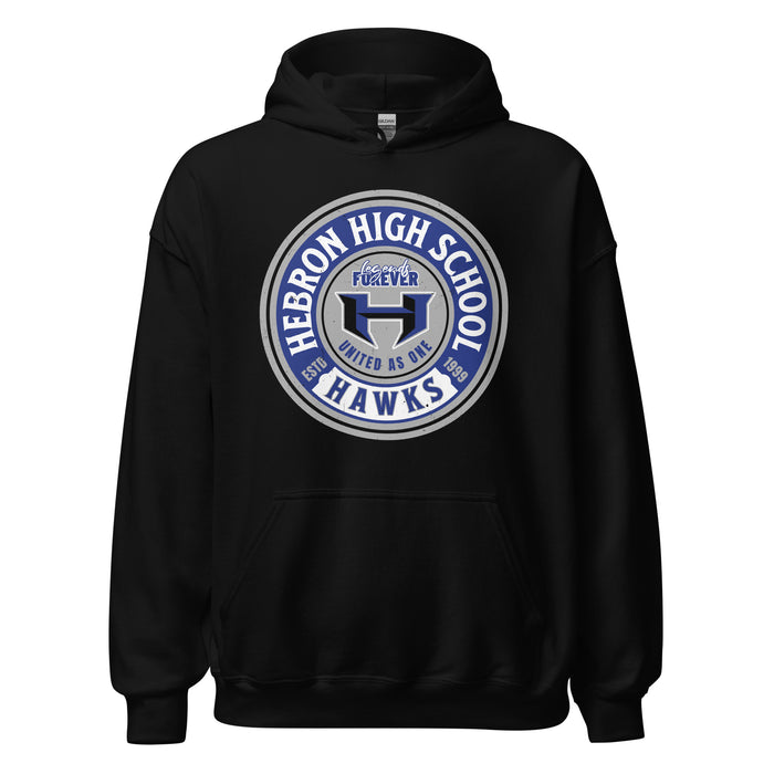Hebron High School Hawks Black Classic Unisex Hoodie 220