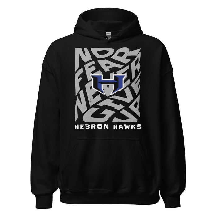 Hebron High School Hawks Black Classic Unisex Hoodie 236