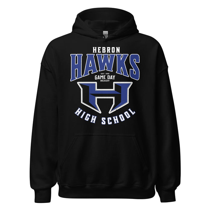 Hebron High School Hawks Black Classic Unisex Hoodie 213
