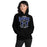 Woman wearing Hebron High School Hawks Black Classic Unisex Hoodie 213
