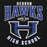Close-up view of Hebron High School Hawks Black Classic Unisex Hoodie 213