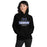 Woman wearing Hebron High School Hawks Black Classic Unisex Hoodie 202