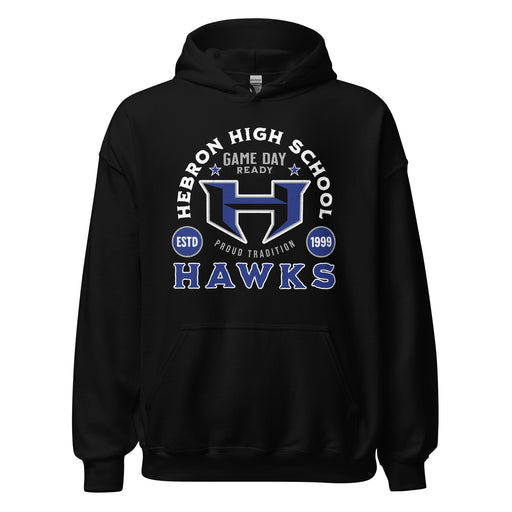 Hebron High School Hawks Black Classic Unisex Hoodie 208