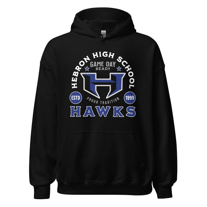 Hebron High School Hawks Black Classic Unisex Hoodie 208