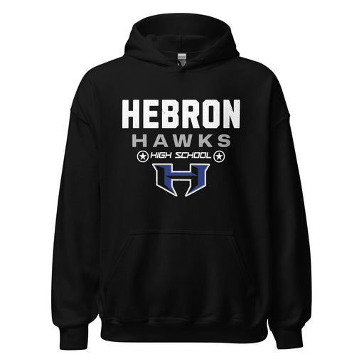 Hebron High School Hawks Black Classic Unisex Hoodie 003