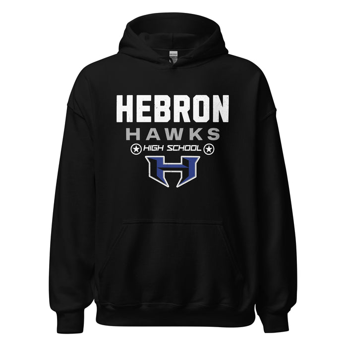 Hebron High School Hawks Black Classic Unisex Hoodie 003
