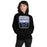 Woman wearing Hebron High School Hawks Black Classic Unisex Hoodie 001