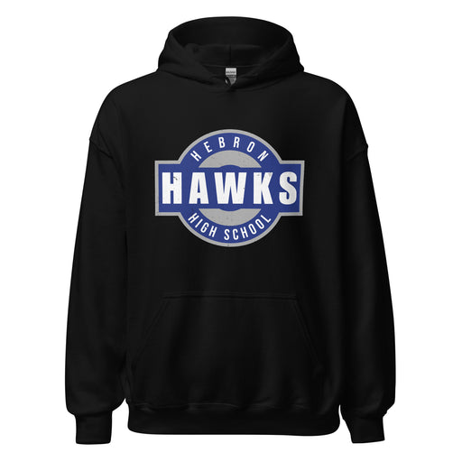 Hebron High School Hawks Black Classic Unisex Hoodie 011