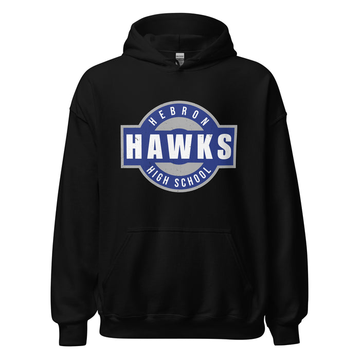 Hebron High School Hawks Black Classic Unisex Hoodie 011