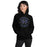 Woman wearing Hebron High School Hawks Black Classic Unisex Hoodie 214