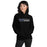Woman wearing Hebron High School Hawks Black Classic Unisex Hoodie 200