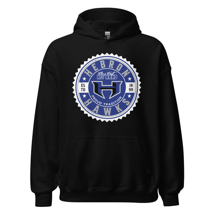 Hebron High School Hawks Black Classic Unisex Hoodie 203