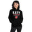 Woman wearing Katy High School Tigers Black Classic Unisex Hoodie 003