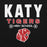 Close-up view of Katy High School Tigers Black Classic Unisex Hoodie 003