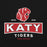 Close-up view of Katy High School Tigers Black Classic Unisex Hoodie 202