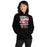 Woman wearing Katy High School Tigers Black Classic Unisex Hoodie 232