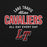 Close-up view of Lake Travis High School Cavaliers Black Classic Unisex Hoodie 040