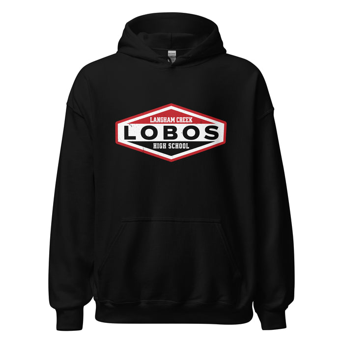 Langham Creek High School Lobos Black Classic Unisex Hoodie 009