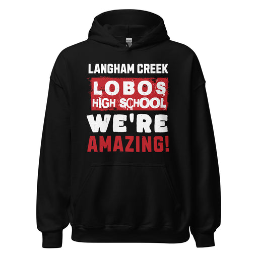 Langham Creek High School Lobos Black Classic Unisex Hoodie 231