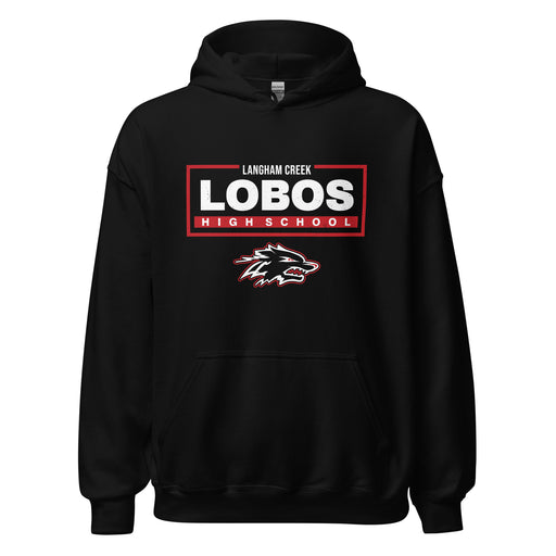 Langham Creek High School Lobos Black Classic Unisex Hoodie 049