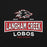 Close-up view of Langham Creek High School Lobos Black Classic Unisex Hoodie 202