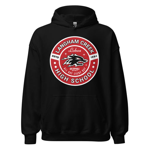 Langham Creek High School Lobos Black Classic Unisex Hoodie 239