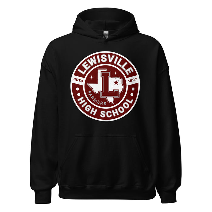 Lewisville High School Farmers Black Classic Unisex Hoodie 239
